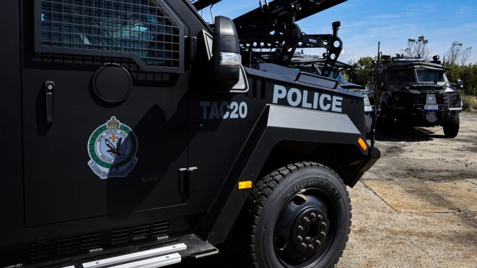 Custom designed armoured vehicles handed over to