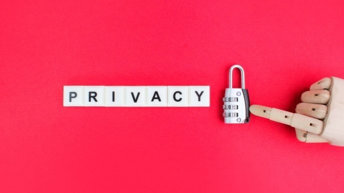 Privacy lock and wooden hand
