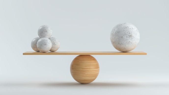 Three balls v one big ball