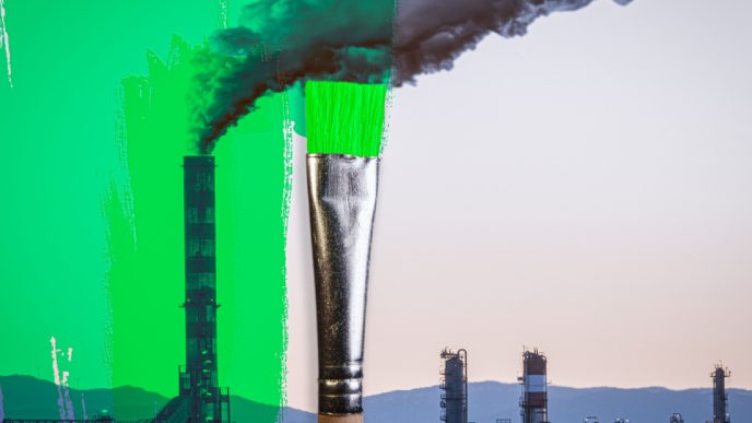 Greenwashing by wealth sector