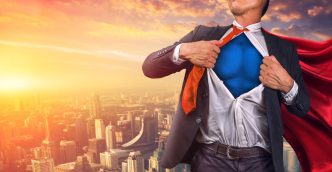 Man becomes super hero