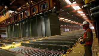 A worker at BHP