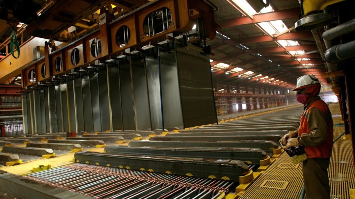 A worker at BHP