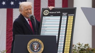 Donald Trump announces new tariffs at White House