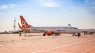 Ukrainian airline starts flying for first time
