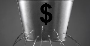 Leaking dollar bucket
