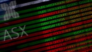 Aussie shares notch highest close in three months