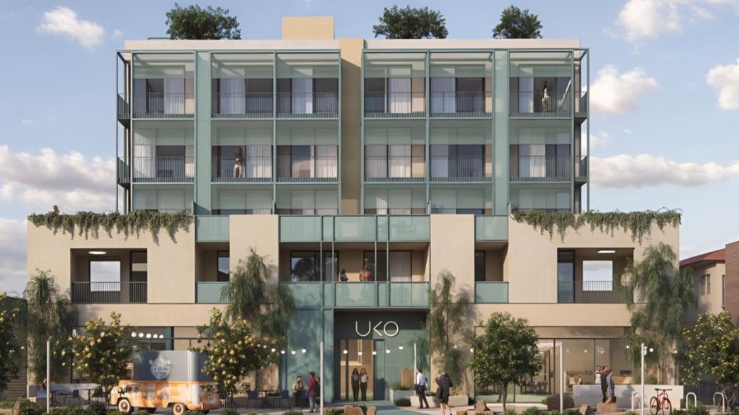 Six-storey short-term co-living apartment building