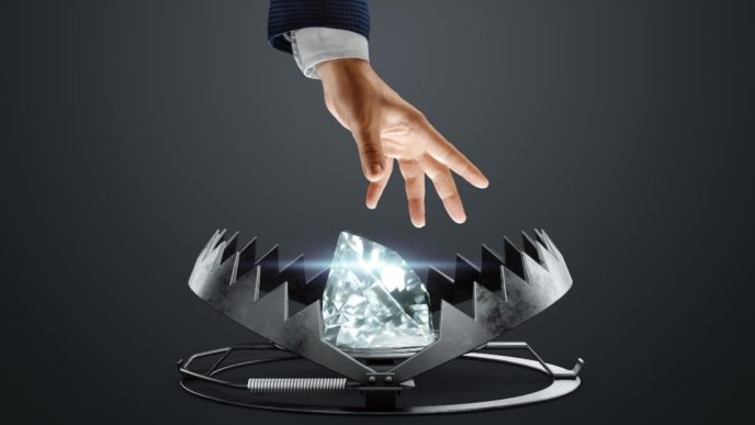 Hand in bear trap