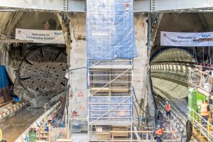 Metro tunnel transformation under Parramatta