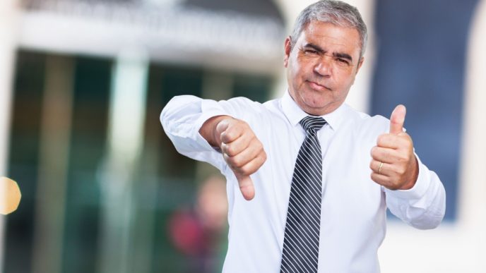 Thumbs up, thumbs down inconsistent