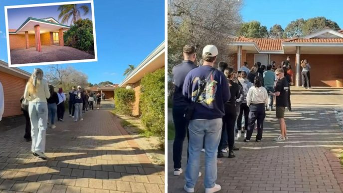 Perth rental: Queue of 92 people waiting to view a