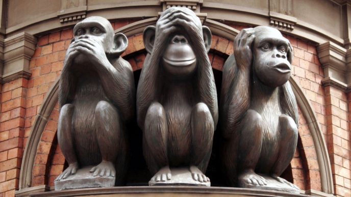 Three wise monkeys