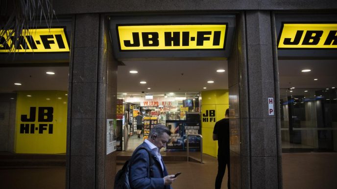 Retiring JB Hi-Fi boss Terry Smart crosses his