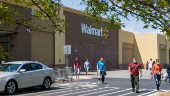 Walmart is selling an over-the-door shoe organizer